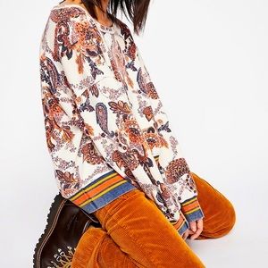 Free People Sporty Flora Pullover-Large